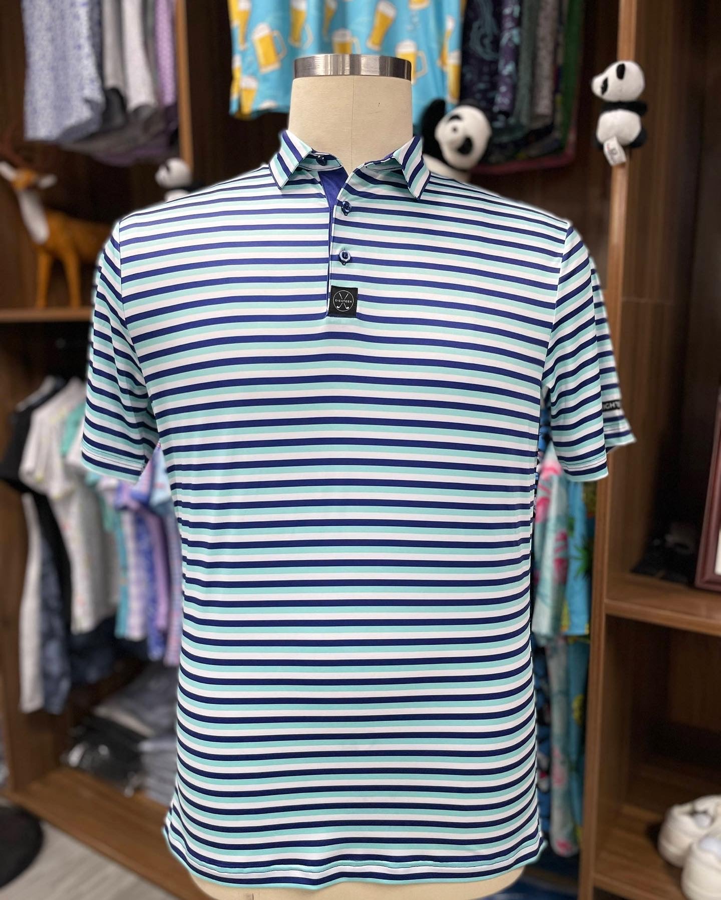 Stripe Show Golf Polo